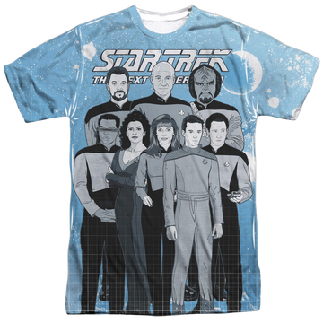 Star Trek The Next Generation Tng Comic Cast men's all-over print t-shirt