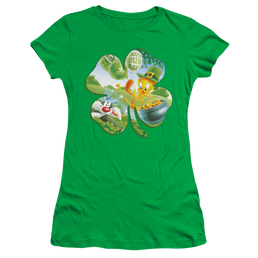 St. Patrick's Day Looney Tunes/Tweety Shamrock - Juniors T-Shirt Juniors T-Shirt St. Patrick's Day   