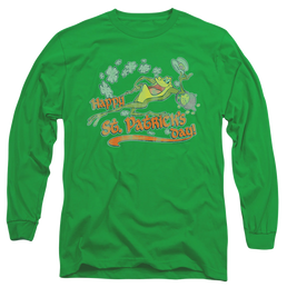 St. Patrick's Day Looney Tunes/Michigan J - Men's Long Sleeve T-Shirt Men's Long Sleeve T-Shirt St. Patrick's Day   