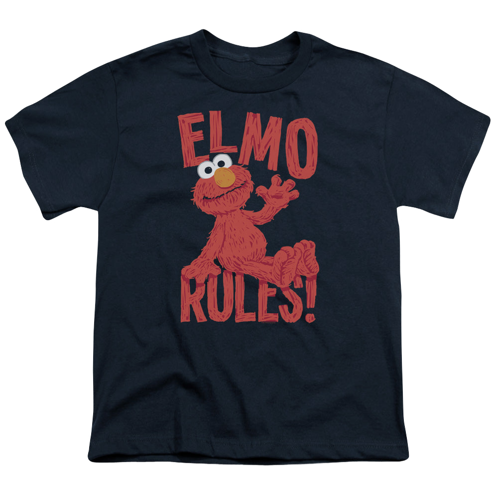 Sesame Street Elmo Rules - Youth T-Shirt Youth T-Shirt (Ages 8-12) Sesame Street   