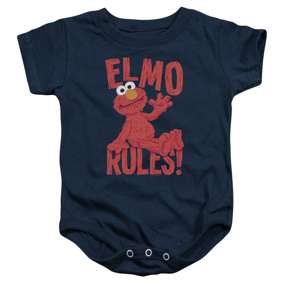 Sesame Street Elmo Rules - Baby Bodysuit Baby Bodysuit Sesame Street   