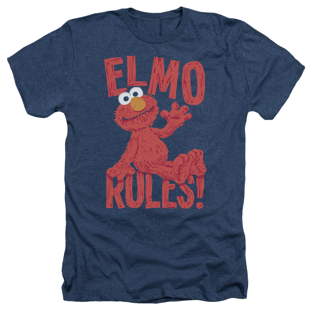 Sesame Street Elmo Rules - Men's Heather T-Shirt Men's Heather T-Shirt Sesame Street   