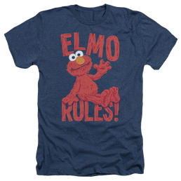 Sesame Street Elmo Rules - Men's Heather T-Shirt Men's Heather T-Shirt Sesame Street   