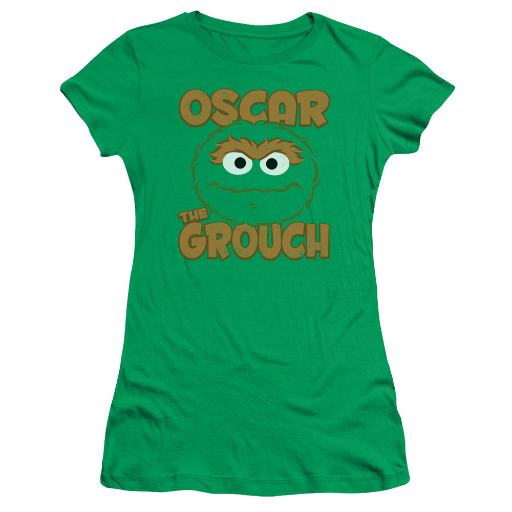 Sesame Street Oscar Sandwich - Juniors T-Shirt Juniors T-Shirt Sesame Street   