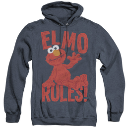 Sesame Street Elmo Rules - Heather Pullover Hoodie Heather Pullover Hoodie Sesame Street   