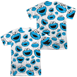 Sesame Street Cookie Face Pattern (Front/Back Print) - Men's All-Over Print T-Shirt Men's All-Over Print T-Shirt Sesame Street   