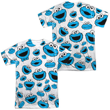 Sesame Street Cookie Face Pattern men's all-over print t-shirt