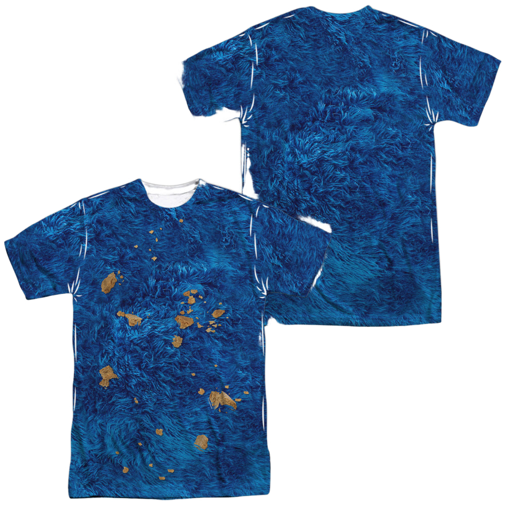 Sesame Street Cookie Moster Costume (Front/Back Print) - Men's All-Over Print T-Shirt Men's All-Over Print T-Shirt Sesame Street   