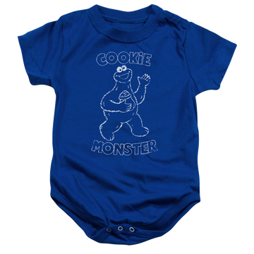 Royal baby bodysuit with Sesame Street Simple Cookie graphic