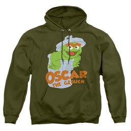 Sesame Street Flat Oscar - Pullover Hoodie Pullover Hoodie Sesame Street   