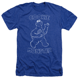 Sesame Street Simple Cookie - Men's Heather T-Shirt Men's Heather T-Shirt Sesame Street   