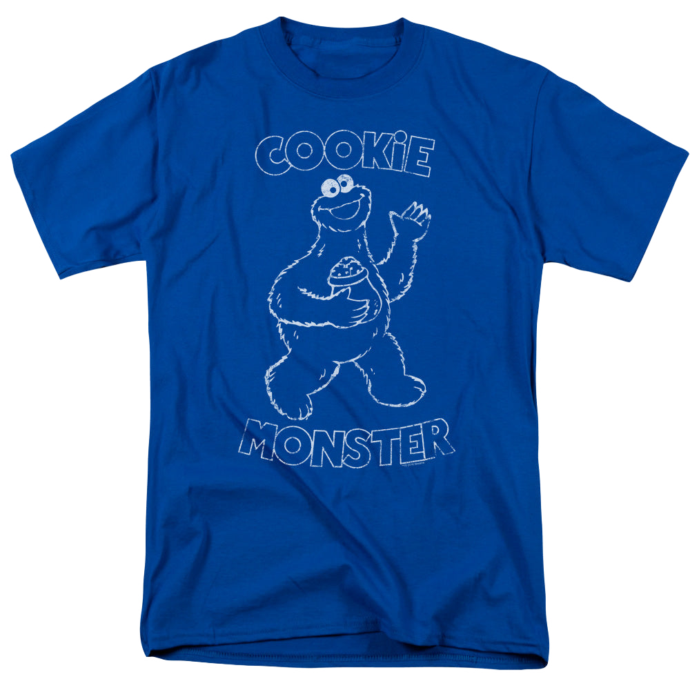 Sesame Street Simple Cookie - Men's Regular Fit T-Shirt Men's Regular Fit T-Shirt Sesame Street   