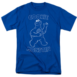 Sesame Street Simple Cookie - Men's Regular Fit T-Shirt Men's Regular Fit T-Shirt Sesame Street   