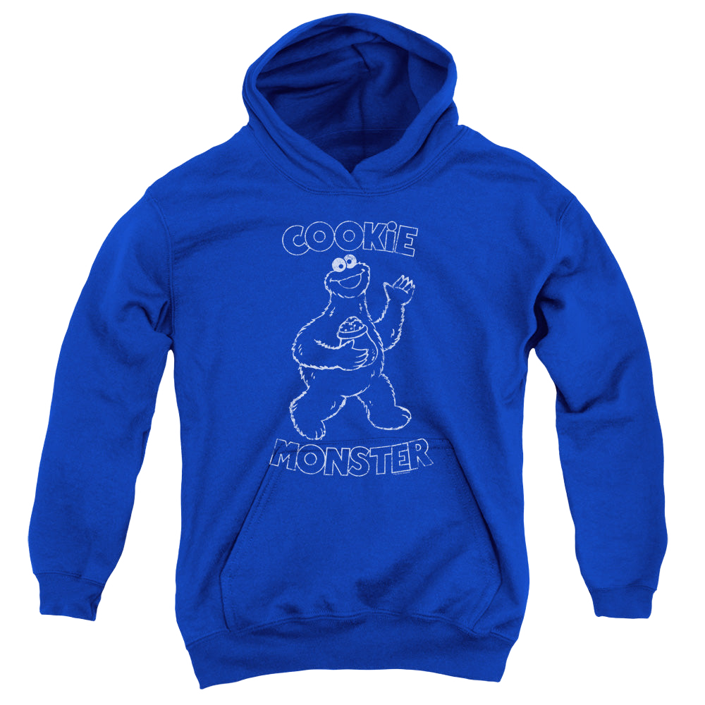 Sesame Street Simple Cookie - Youth Hoodie Youth Hoodie (Ages 8-12) Sesame Street   