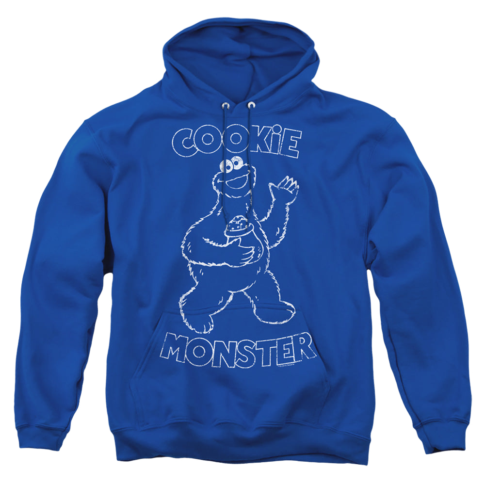 Sesame Street Simple Cookie - Pullover Hoodie Pullover Hoodie Sesame Street   