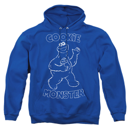 Sesame Street Simple Cookie - Pullover Hoodie Pullover Hoodie Sesame Street   