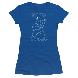 Sesame Street Simple Cookie - Juniors T-Shirt Juniors T-Shirt Sesame Street   
