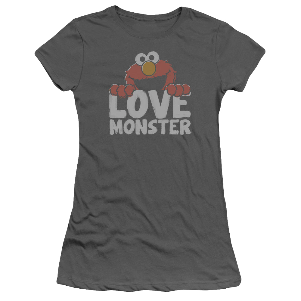 Sesame Street Love Monster - Juniors T-Shirt Juniors T-Shirt Sesame Street   
