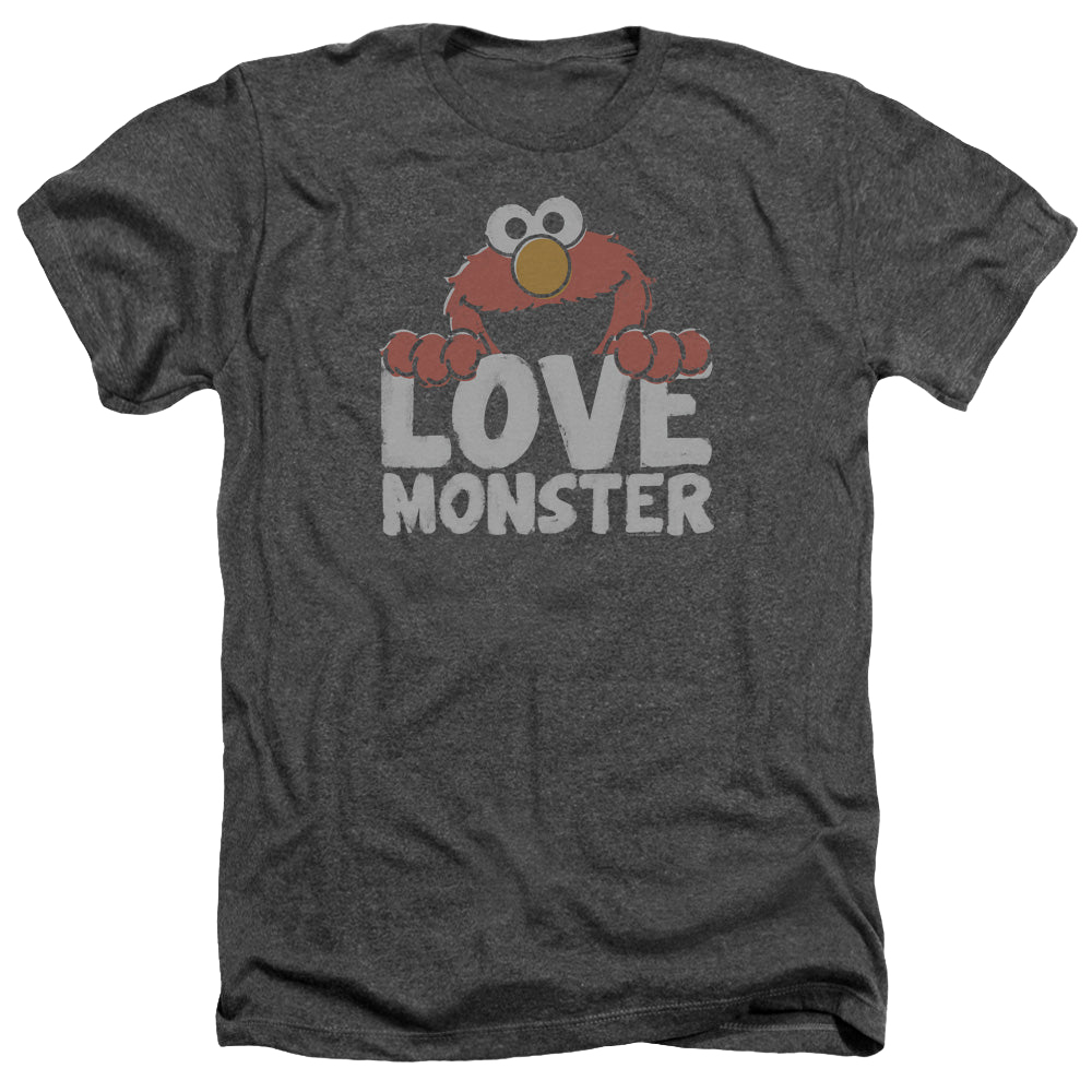 Sesame Street Love Monster - Men's Heather T-Shirt Men's Heather T-Shirt Sesame Street   