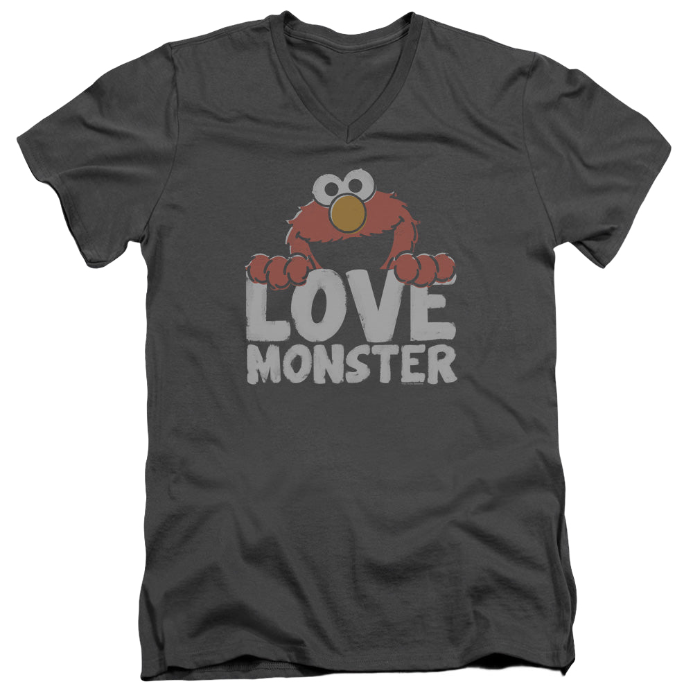 Sesame Street Love Monster - Men's V-Neck T-Shirt Men's V-Neck T-Shirt Sesame Street   