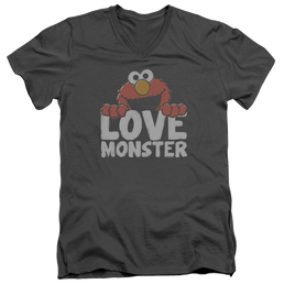 Sesame Street Love Monster - Men's V-Neck T-Shirt Men's V-Neck T-Shirt Sesame Street   