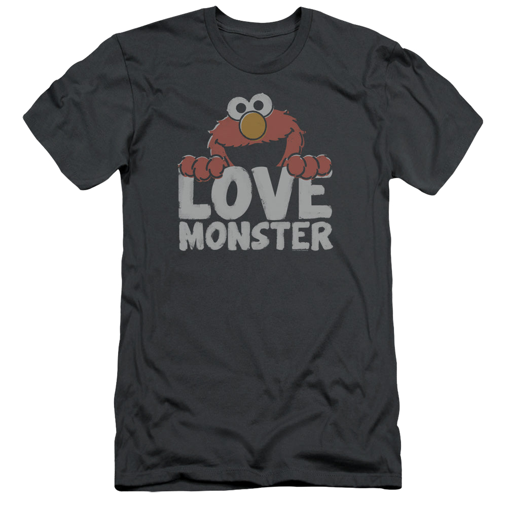 Sesame Street Love Monster - Men's Slim Fit T-Shirt Men's Slim Fit T-Shirt Sesame Street   