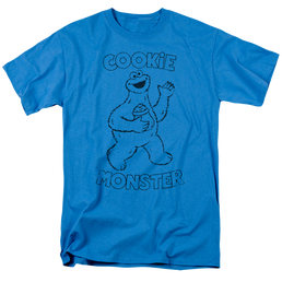 Sesame Street Simple Cookie - Men's Regular Fit T-Shirt Men's Regular Fit T-Shirt Sesame Street   