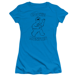 Sesame Street Simple Cookie - Juniors T-Shirt Juniors T-Shirt Sesame Street   