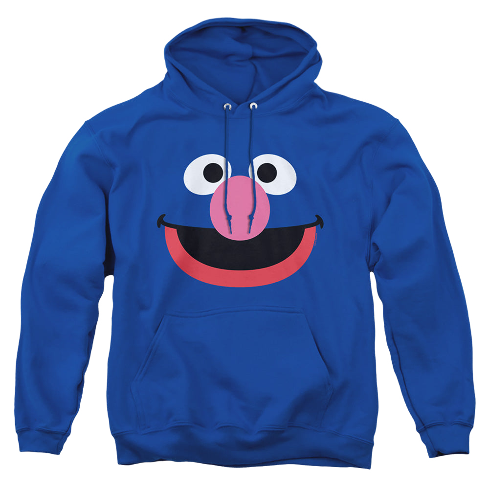 Sesame Street Grover Face - Pullover Hoodie Pullover Hoodie Sesame Street   
