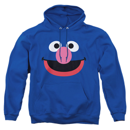 Sesame Street Grover Face - Pullover Hoodie Pullover Hoodie Sesame Street   