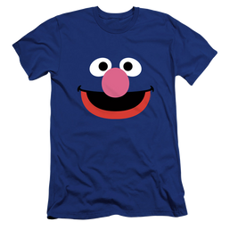 Sesame Street Grover Face - Men's Premium Slim Fit T-Shirt Men's Premium Slim Fit T-Shirt Sesame Street   