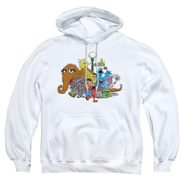 Sesame Street Group Street Light - Pullover Hoodie Pullover Hoodie Sesame Street   