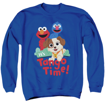 Royal men's crewneck sweatshirt with Sesame Street Tango Time graphic