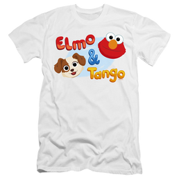 Sesame Street Elmo & Tango - Men's Premium Slim Fit T-Shirt Men's Premium Slim Fit T-Shirt Sesame Street   