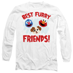 Sesame Street Best Furry Friends - Men's Long Sleeve T-Shirt Men's Long Sleeve T-Shirt Sesame Street   