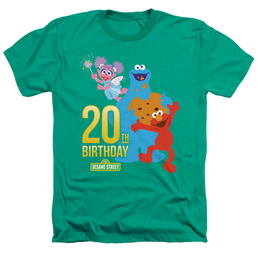 Sesame Street 20Th Birthday Group - Men's Heather T-Shirt Men's Heather T-Shirt Sesame Street   