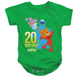 Sesame Street 20Th Birthday Group - Baby Bodysuit Baby Bodysuit Sesame Street   