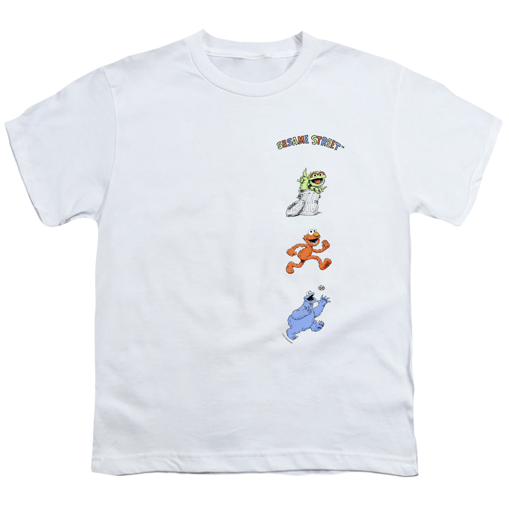 Sesame Street Character Stack - Youth T-Shirt Youth T-Shirt (Ages 8-12) Sesame Street   