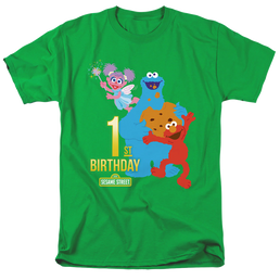 Sesame Street 1St Birthday - Men's Regular Fit T-Shirt Men's Regular Fit T-Shirt Sesame Street   