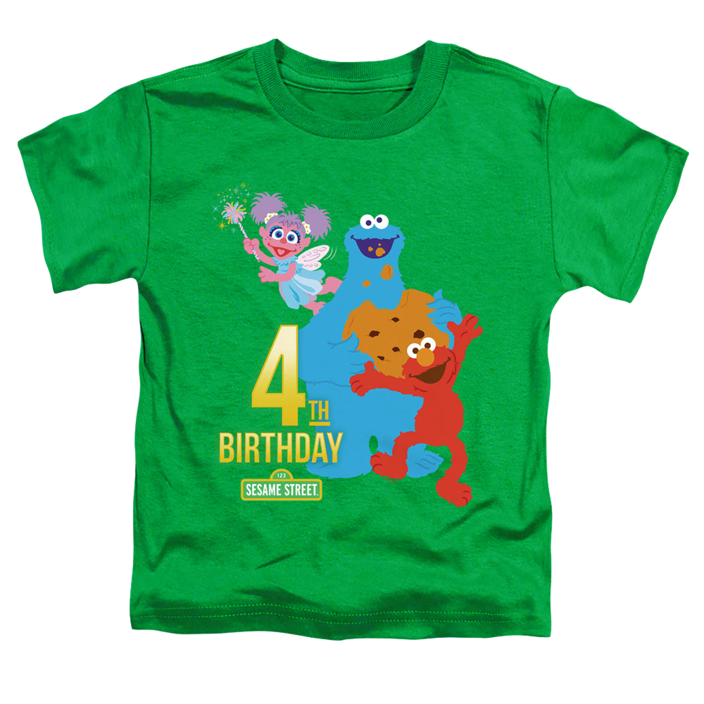 Sesame Street 4Th Birthday - Kid's T-Shirt Kid's T-Shirt (Ages 4-7) Sesame Street   