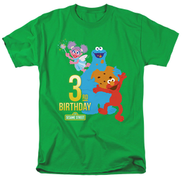 Sesame Street 3Rd Birthday - Men's Regular Fit T-Shirt Men's Regular Fit T-Shirt Sesame Street   