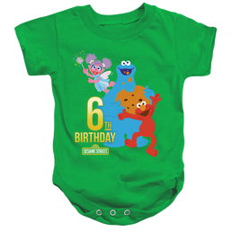 Sesame Street 6Th Birthday - Baby Bodysuit Baby Bodysuit Sesame Street   