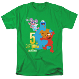 Sesame Street 5Th Birthday - Men's Regular Fit T-Shirt Men's Regular Fit T-Shirt Sesame Street   