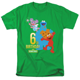 Sesame Street 6Th Birthday - Men's Regular Fit T-Shirt Men's Regular Fit T-Shirt Sesame Street   