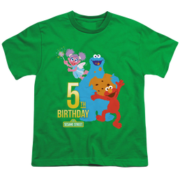 Sesame Street 5Th Birthday - Youth T-Shirt Youth T-Shirt (Ages 8-12) Sesame Street   