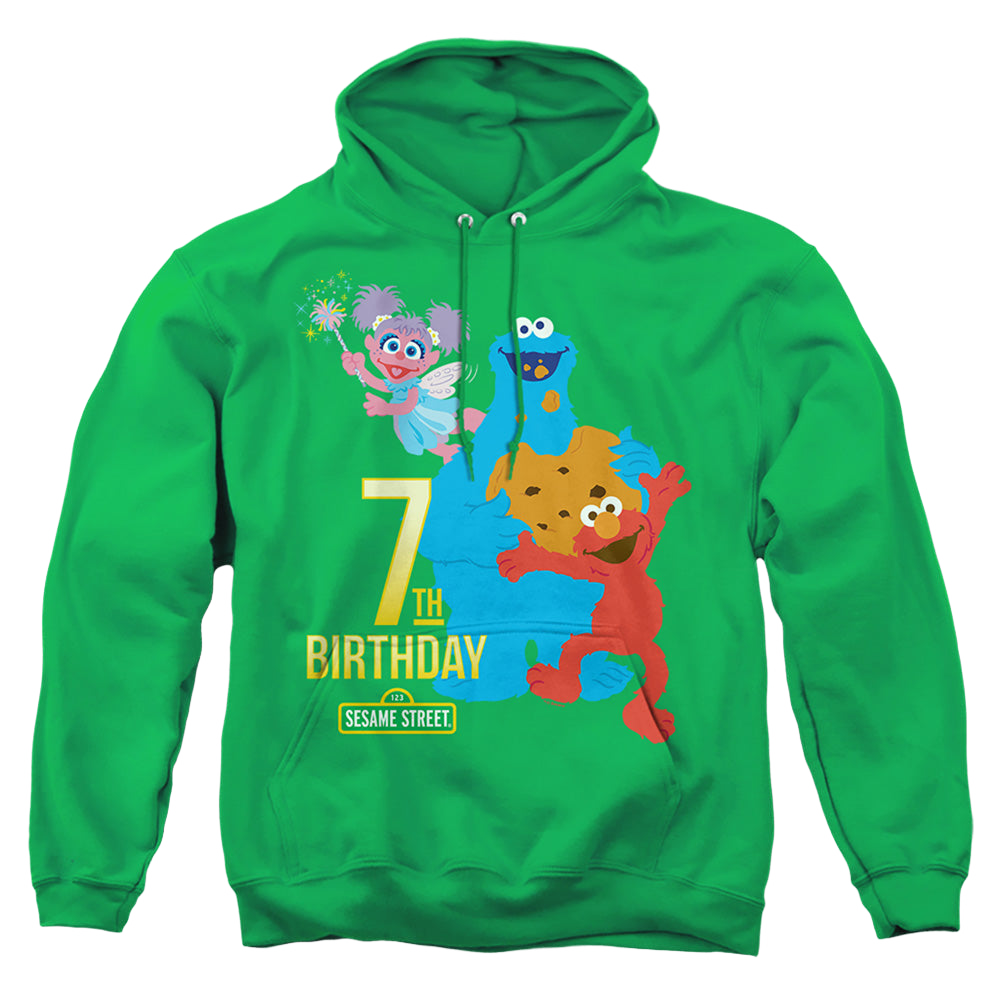 Sesame Street 7Th Birthday - Pullover Hoodie Pullover Hoodie Sesame Street   