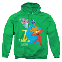 Sesame Street 7Th Birthday - Pullover Hoodie Pullover Hoodie Sesame Street   