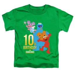 Sesame Street 10Th Birthday - Toddler T-Shirt Toddler T-Shirt Sesame Street   