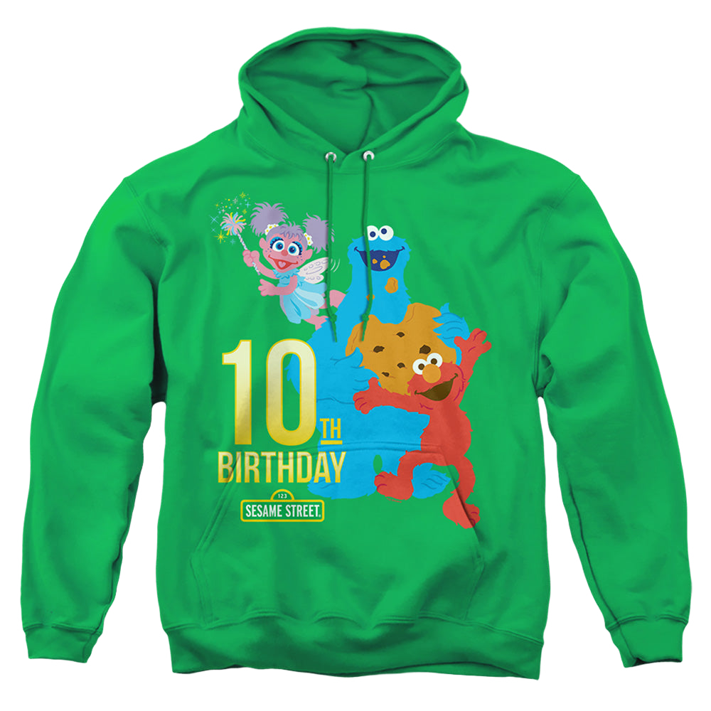 Sesame Street 10Th Birthday - Pullover Hoodie Pullover Hoodie Sesame Street   