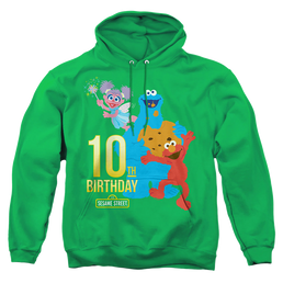 Sesame Street 10Th Birthday - Pullover Hoodie Pullover Hoodie Sesame Street   